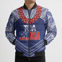 Toa Samoa Rugby Custom Bomber Puffer Jacket Ulafala Mix Nifo'oti - Polynesian Pride
