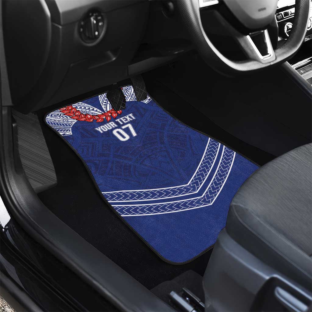 Toa Samoa Rugby Custom Car Mats Ulafala Mix Nifo'oti - Polynesian Pride
