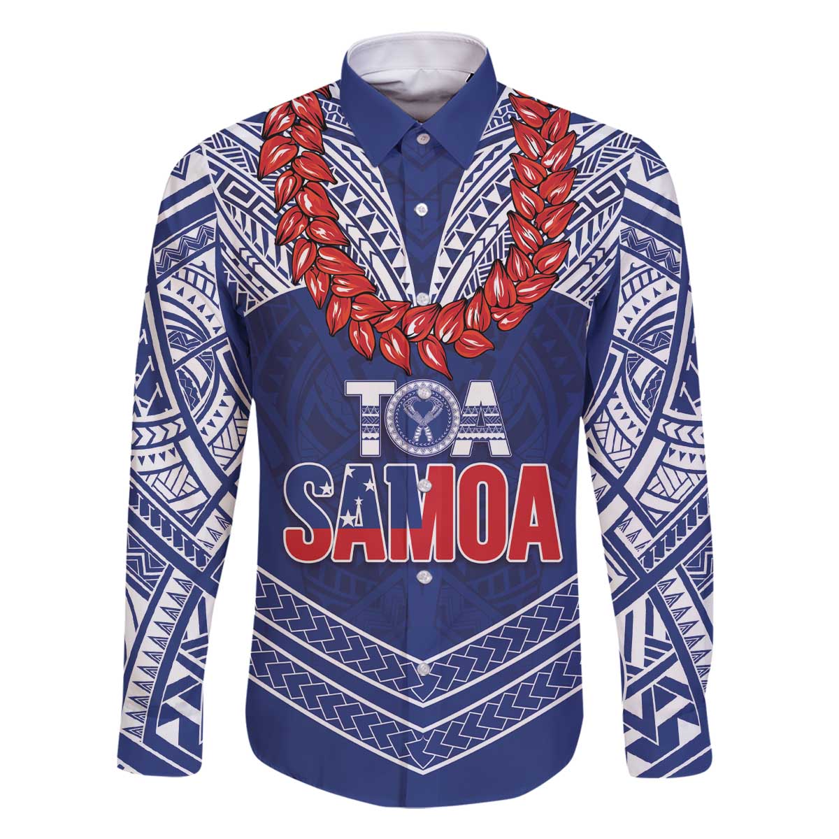 Toa Samoa Rugby Custom Family Matching Off The Shoulder Long Sleeve Dress and Hawaiian Shirt Ulafala Mix Nifo'oti - Polynesian Pride