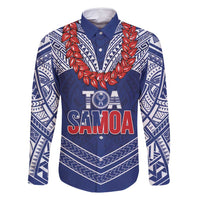 Toa Samoa Rugby Custom Family Matching Off Shoulder Maxi Dress and Hawaiian Shirt Ulafala Mix Nifo'oti - Polynesian Pride