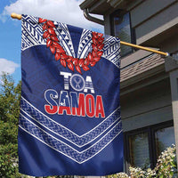 Toa Samoa Rugby Garden Flag Ulafala Mix Nifo'oti - Polynesian Pride