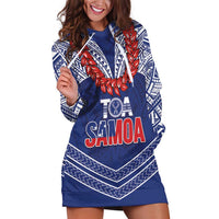 Toa Samoa Rugby Custom Hoodie Dress Ulafala Mix Nifo'oti - Polynesian Pride