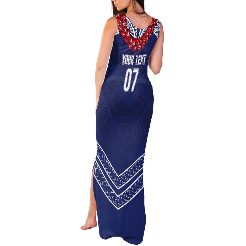 Toa Samoa Rugby Custom Tank Maxi Dress Ulafala Mix Nifo'oti - Polynesian Pride
