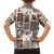 Hawaii Christmas Retro Patchwork Family Matching Tank Maxi Dress and Hawaiian Shirt Brown LT7 - Polynesian Pride