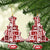 Hawaii Christmas Ceramic Ornament Retro Patchwork - Red LT7 Christmas Tree Red - Polynesian Pride