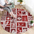 Hawaii Christmas Retro Patchwork Round Carpet Red LT7 - Polynesian Pride
