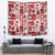 Hawaii Christmas Retro Patchwork Tapestry Red LT7 - Polynesian Pride