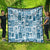 Hawaii Christmas Retro Patchwork Quilt Aquamarine LT7 - Polynesian Pride