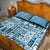 Hawaii Christmas Retro Patchwork Quilt Bed Set Aquamarine LT7 - Polynesian Pride