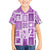 Hawaii Christmas Retro Patchwork Kid Hawaiian Shirt Violet LT7 Kid Violet - Polynesian Pride