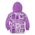 Hawaii Christmas Retro Patchwork Kid Hoodie Violet LT7 - Polynesian Pride