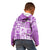 Hawaii Christmas Retro Patchwork Kid Hoodie Violet LT7 - Polynesian Pride