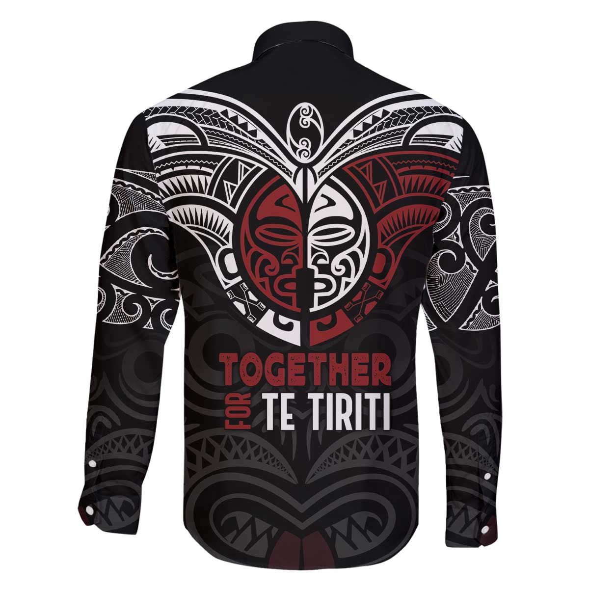 Maori Hongi Toitu Te Tiriti Family Matching Off The Shoulder Long Sleeve Dress and Hawaiian Shirt Tangata Tiriti Stand With Tangata Whenua