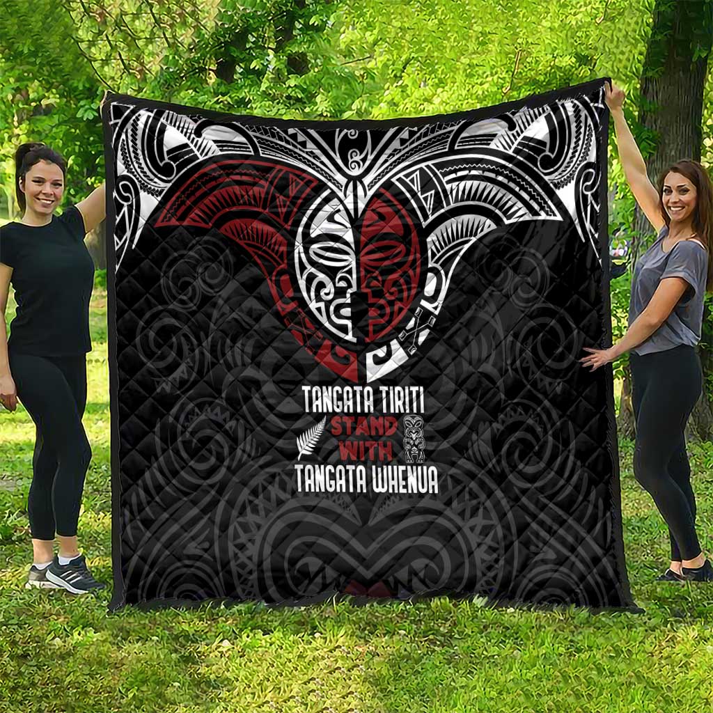 Maori Hongi Toitu Te Tiriti Quilt Tangata Tiriti Stand With Tangata Whenua
