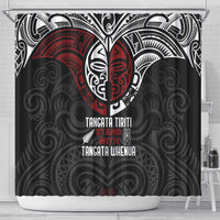 Maori Hongi Toitu Te Tiriti Shower Curtain Tangata Tiriti Stand With Tangata Whenua