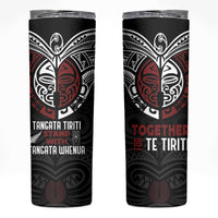 Maori Hongi Toitu Te Tiriti Skinny Tumbler Tangata Tiriti Stand With Tangata Whenua