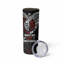 Maori Hongi Toitu Te Tiriti Skinny Tumbler Tangata Tiriti Stand With Tangata Whenua