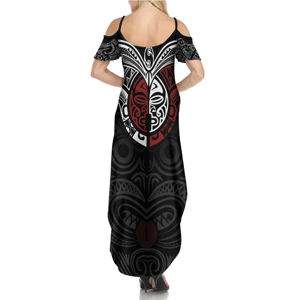 Maori Hongi Toitu Te Tiriti Summer Maxi Dress Tangata Tiriti Stand With Tangata Whenua