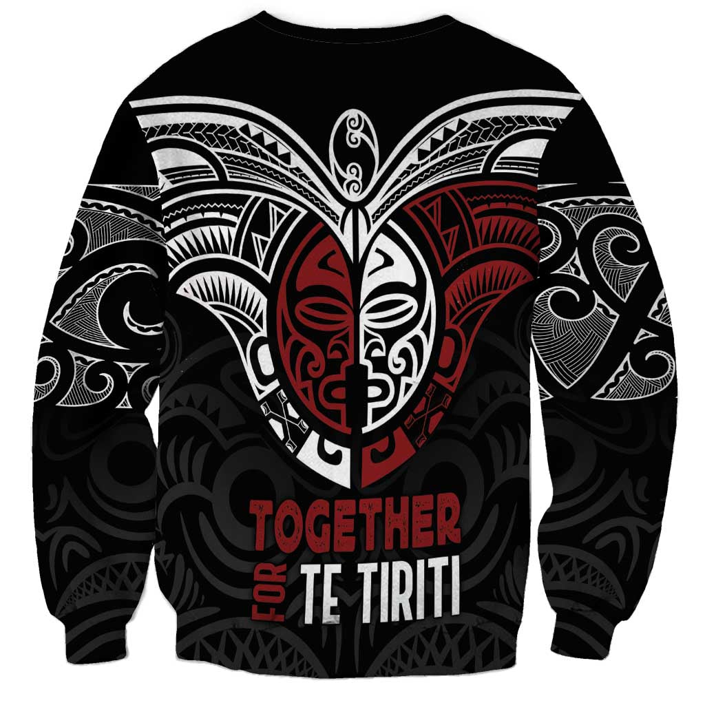 Maori Hongi Toitu Te Tiriti Sweatshirt Tangata Tiriti Stand With Tangata Whenua