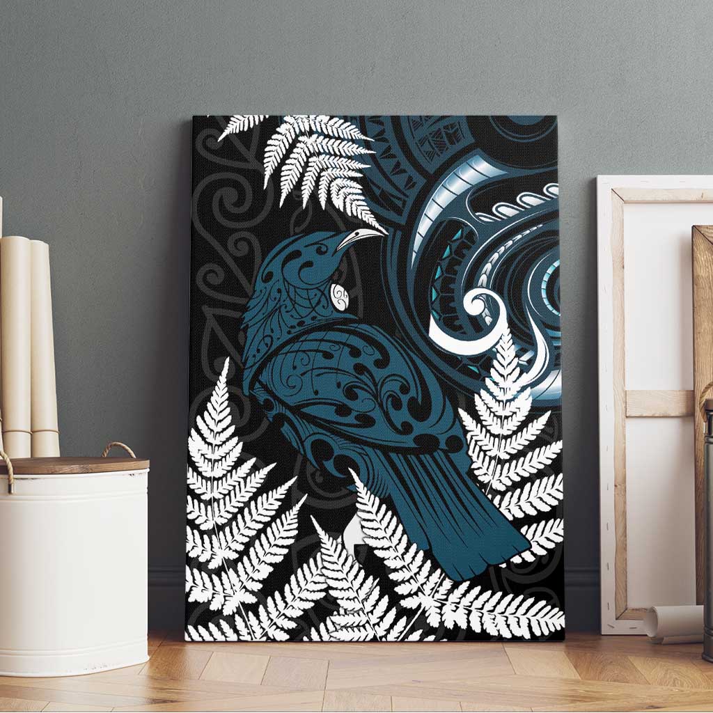 New Zealand Tui Bird Canvas Wall Art Maori Kowhaiwhai