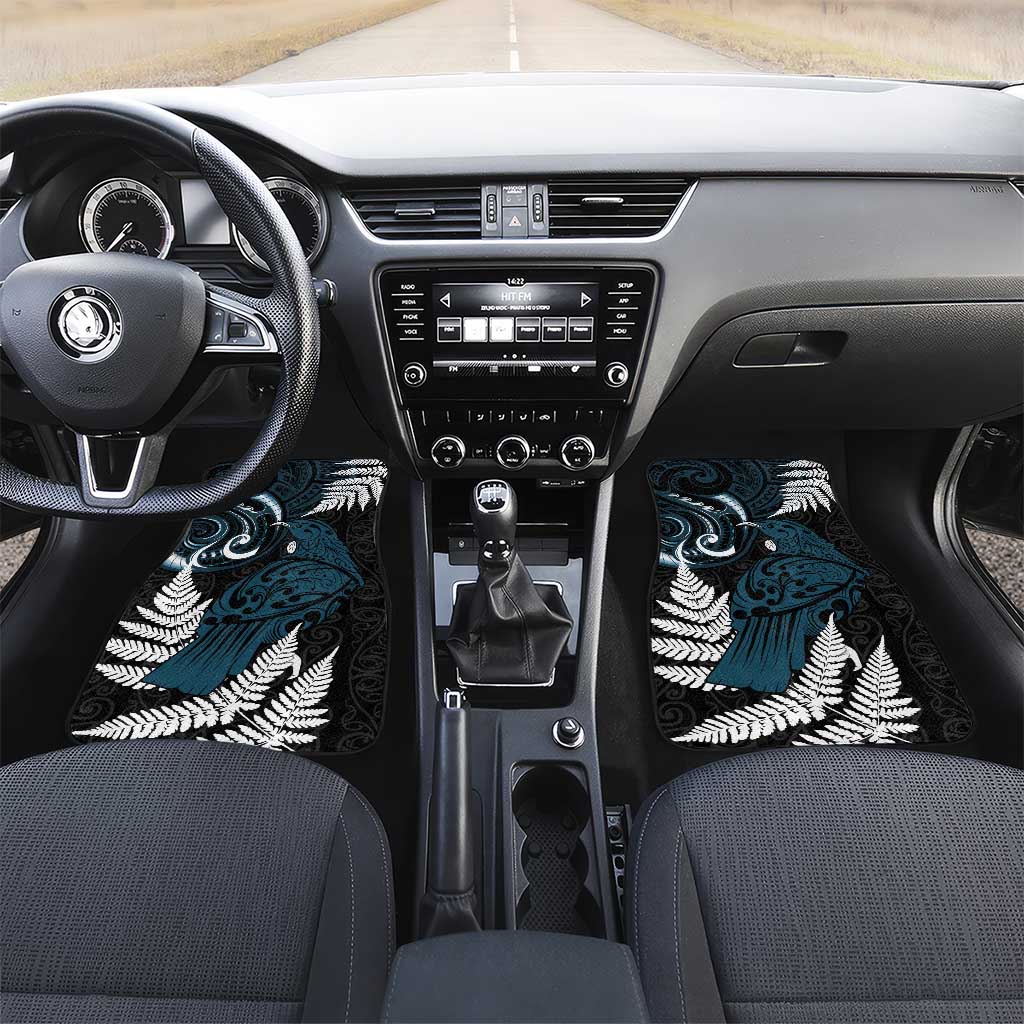 New Zealand Tui Bird Car Mats Maori Kowhaiwhai