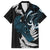 New Zealand Tui Bird Family Matching Puletasi and Hawaiian Shirt Maori Kowhaiwhai