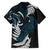 New Zealand Tui Bird Family Matching Puletasi and Hawaiian Shirt Maori Kowhaiwhai