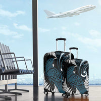 New Zealand Tui Bird Luggage Cover Maori Kowhaiwhai