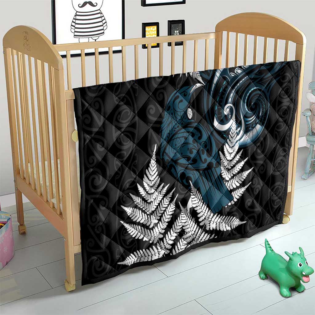 New Zealand Tui Bird Quilt Maori Kowhaiwhai