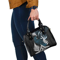 New Zealand Tui Bird Shoulder Handbag Maori Kowhaiwhai