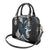 New Zealand Tui Bird Shoulder Handbag Maori Kowhaiwhai