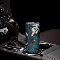 New Zealand Tui Bird Skinny Tumbler Maori Kowhaiwhai