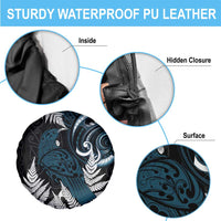 New Zealand Tui Bird Spare Tire Cover Maori Kowhaiwhai