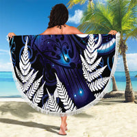 New Zealand Maori Matariki Beach Blanket Tui Bird Galaxy LT7 - Polynesian Pride