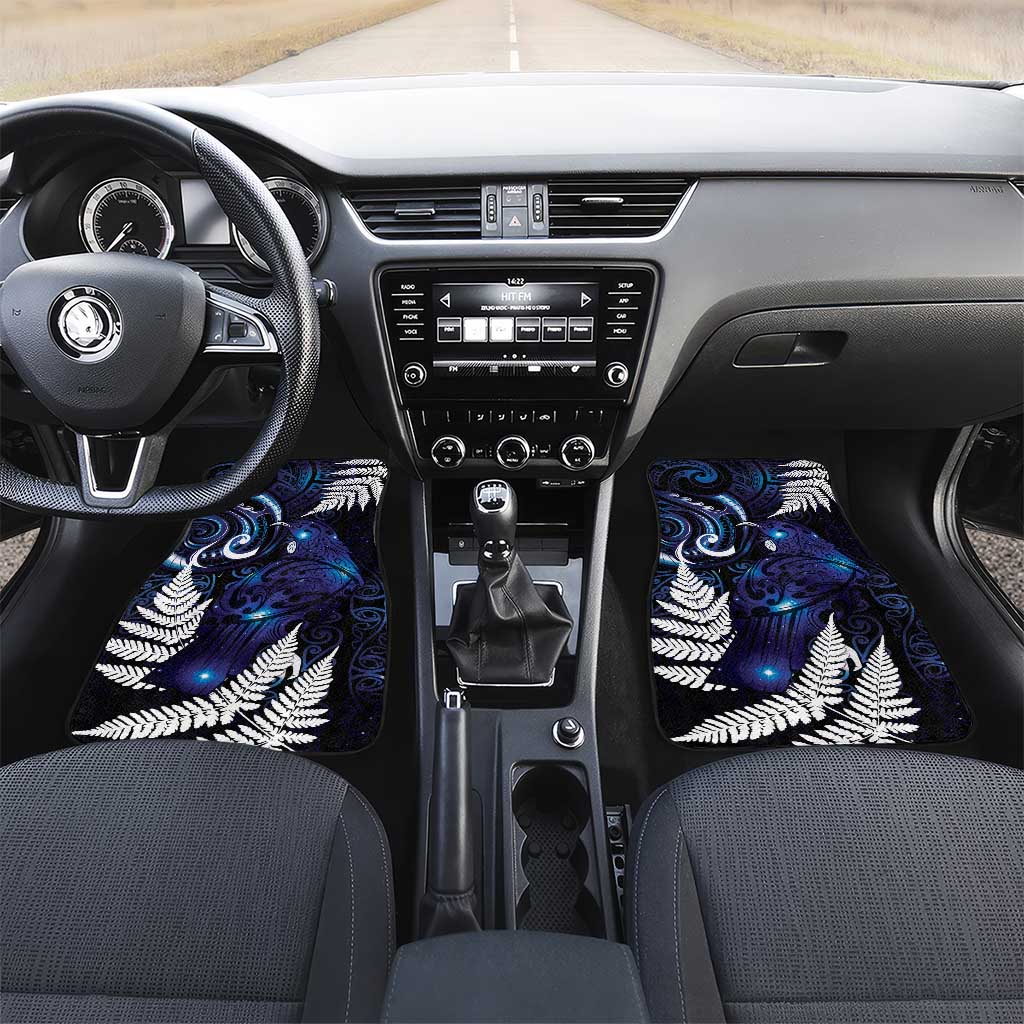 New Zealand Maori Matariki Car Mats Tui Bird Galaxy LT7 Set 2pcs - Front Galaxy - Polynesian Pride