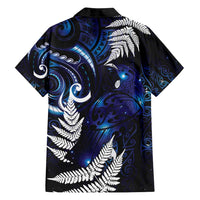 New Zealand Maori Matariki Family Matching Off Shoulder Short Dress and Hawaiian Shirt Tui Bird Galaxy