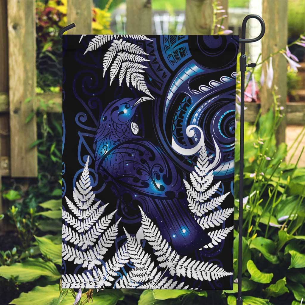 New Zealand Maori Matariki Garden Flag Tui Bird Galaxy LT7 Garden Flag Galaxy - Polynesian Pride
