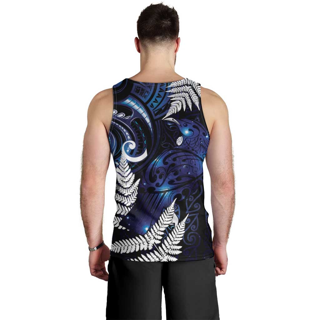 New Zealand Maori Matariki Men Tank Top Tui Bird Galaxy LT7 - Polynesian Pride
