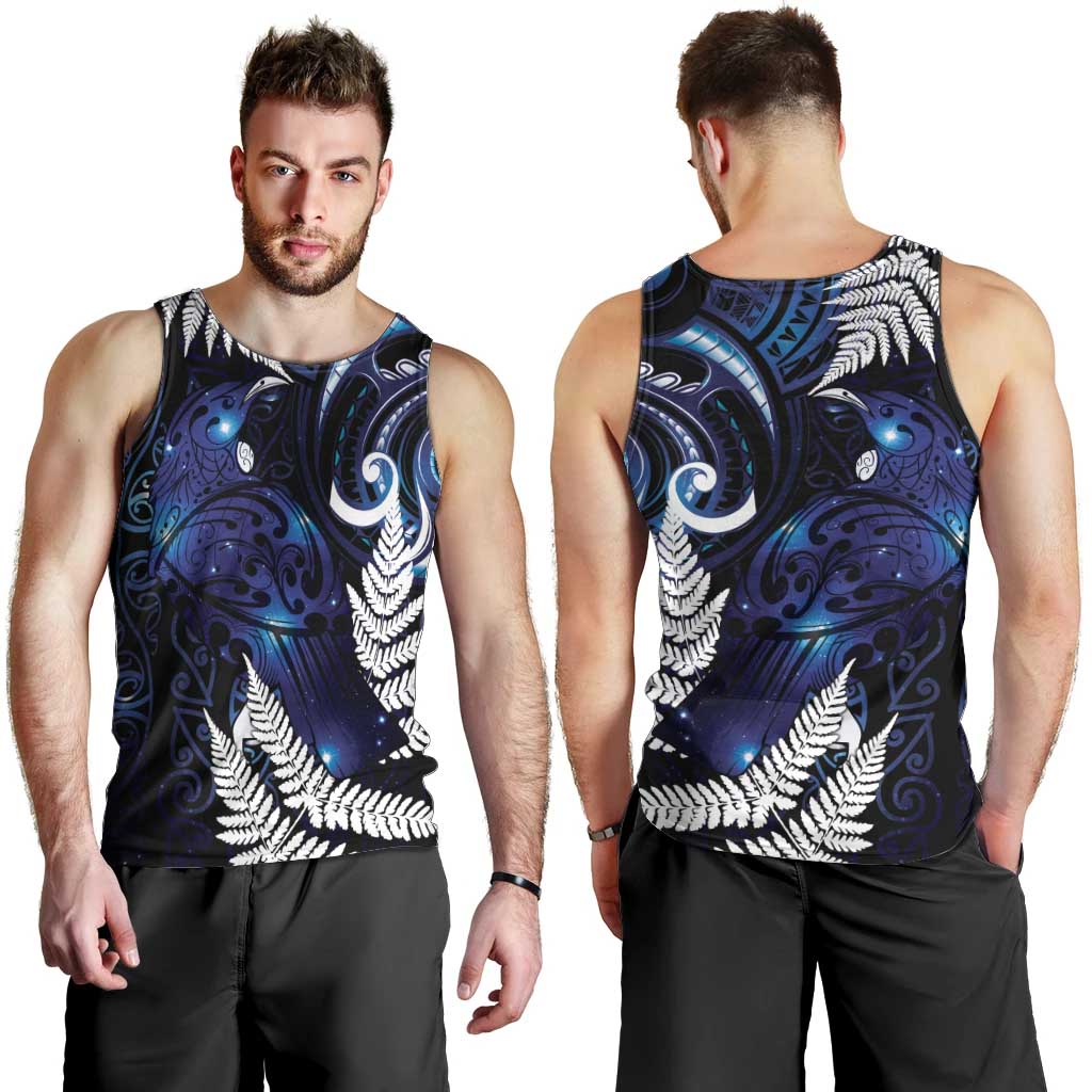 New Zealand Maori Matariki Men Tank Top Tui Bird Galaxy LT7 - Polynesian Pride