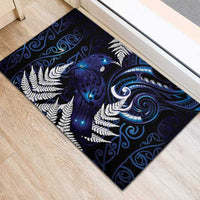 New Zealand Maori Matariki Rubber Doormat Tui Bird Galaxy