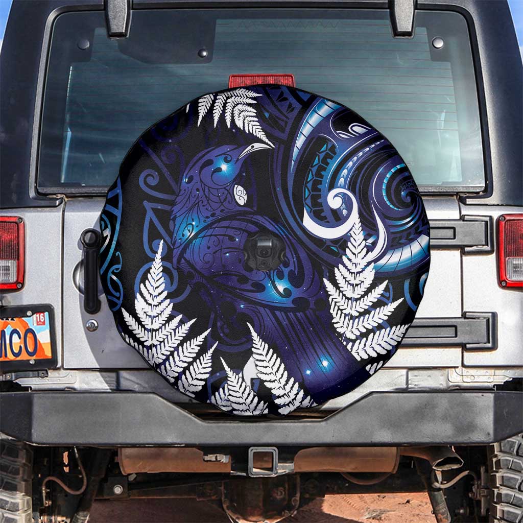 New Zealand Maori Matariki Spare Tire Cover Tui Bird Galaxy LT7 Galaxy - Polynesian Pride