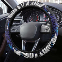 New Zealand Maori Matariki Steering Wheel Cover Tui Bird Galaxy LT7 - Polynesian Pride