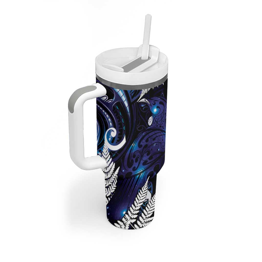 New Zealand Maori Matariki Tumbler With Handle Tui Bird Galaxy LT7 - Polynesian Pride