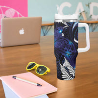 New Zealand Maori Matariki Tumbler With Handle Tui Bird Galaxy LT7 - Polynesian Pride