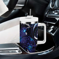 New Zealand Maori Matariki Tumbler With Handle Tui Bird Galaxy LT7 - Polynesian Pride