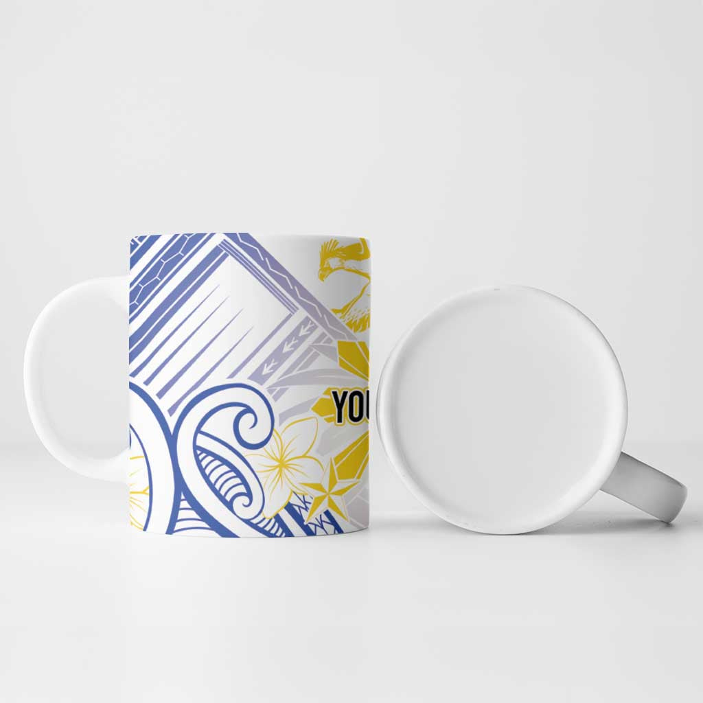 Philippines Tribal Sun Personalized Ceramic Mug Hunting Eagle