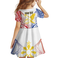 Philippines Tribal Sun Personalized Family Matching Off The Shoulder Long Sleeve Dress and Hawaiian Shirt Hunting Eagle