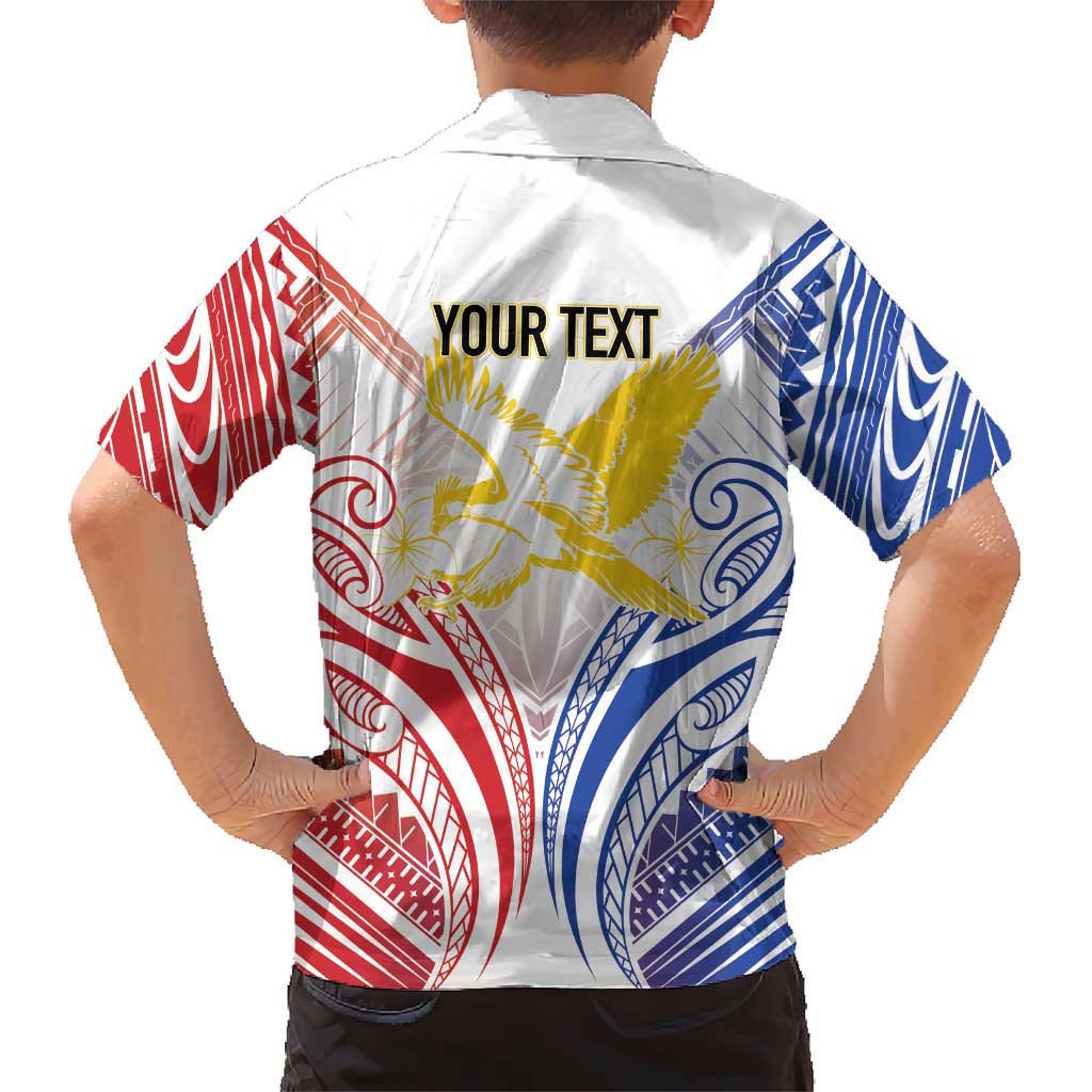 Philippines Tribal Sun Personalized Family Matching Off Shoulder Maxi Dress and Hawaiian Shirt Hunting Eagle