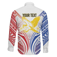 Philippines Tribal Sun Personalized Family Matching Off Shoulder Maxi Dress and Hawaiian Shirt Hunting Eagle