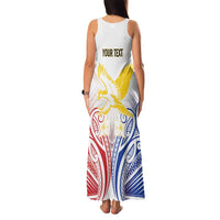 Philippines Tribal Sun Personalized Family Matching Tank Maxi Dress and Hawaiian Shirt Hunting Eagle